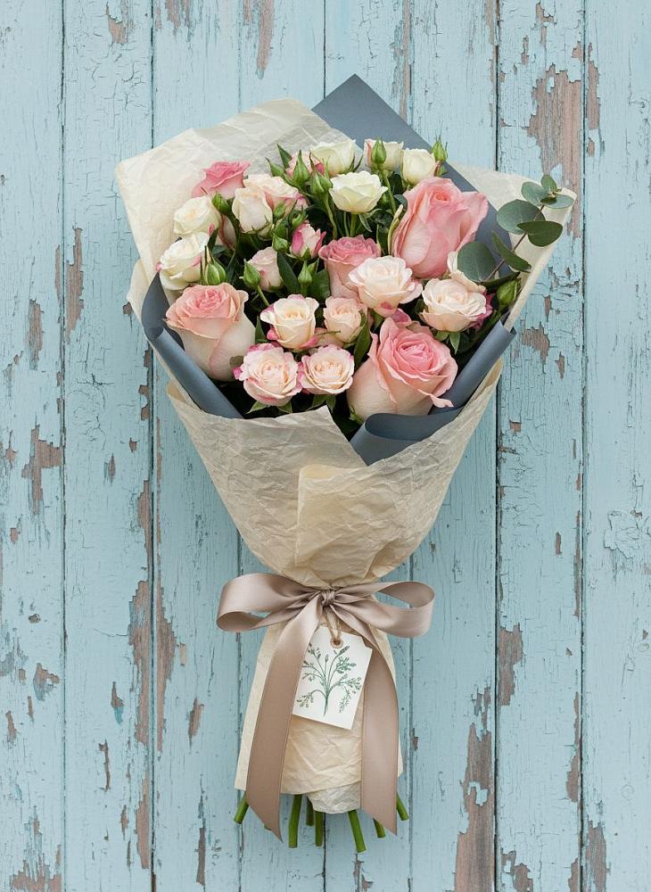 Букет цветов из: Розы в Батецком