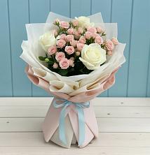 Букет цветов из:  Розы в Батецком