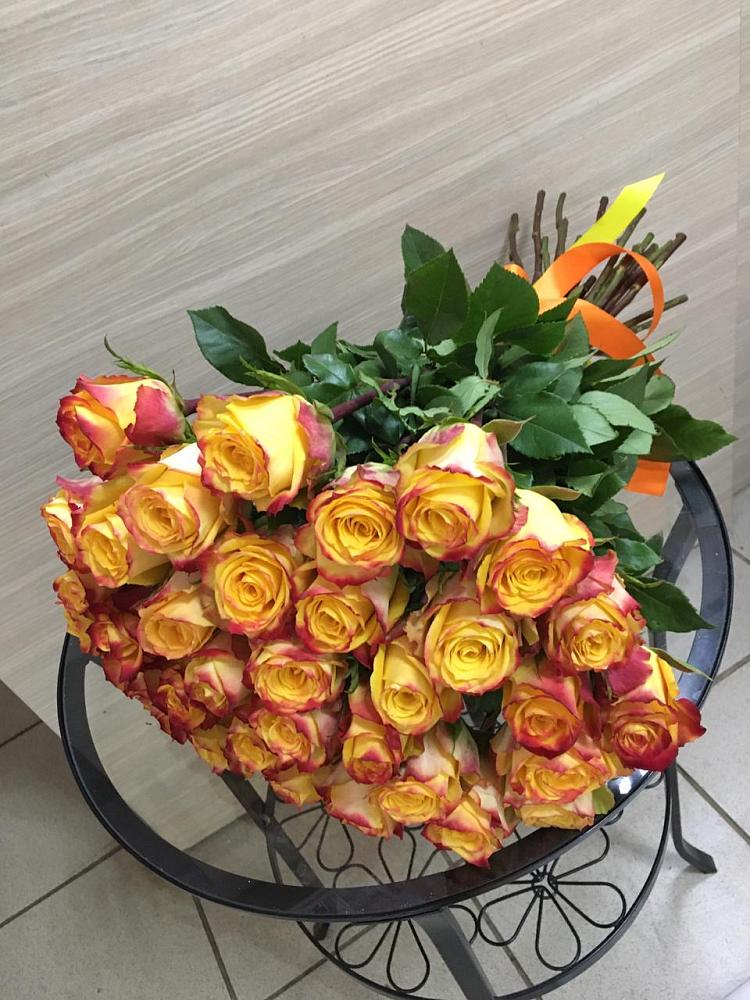 Букет Желтые розы в Батецком