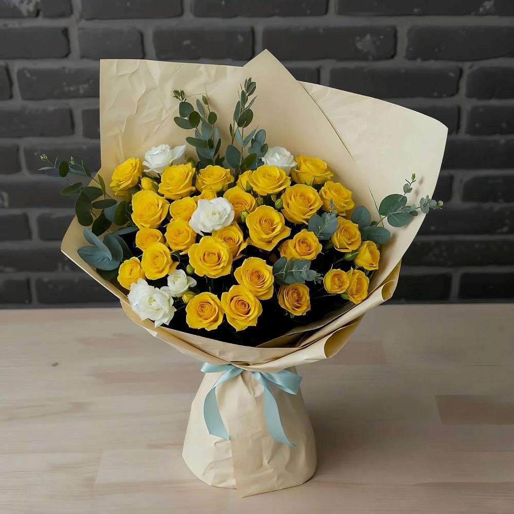 Букет цветов из: Розы в Батецком