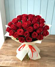 Букет 29 Красных роз в Батецком