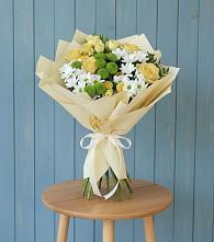 Букет цветов из:  Хризантемы и Розы #REPLACE_PRED# Батецком