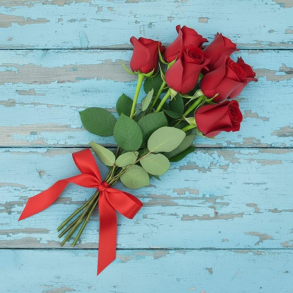 Букет Красные розы в Батецком